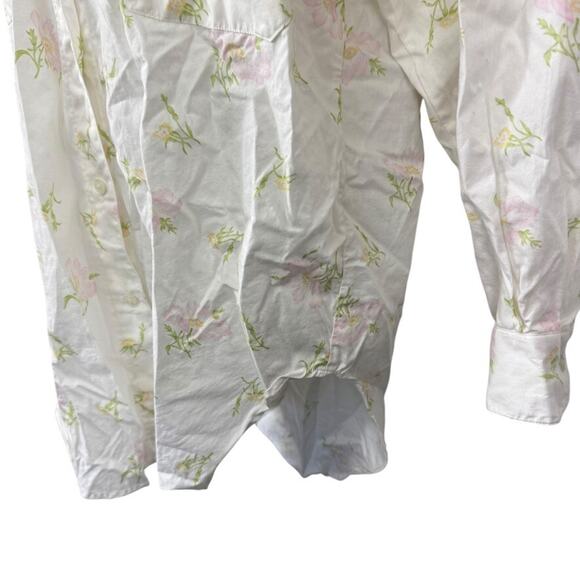 Victorias Secret Gold Label Vintage Button Up Sleep Shirt Long Sleeve Cotton S - Picture 8 of 16